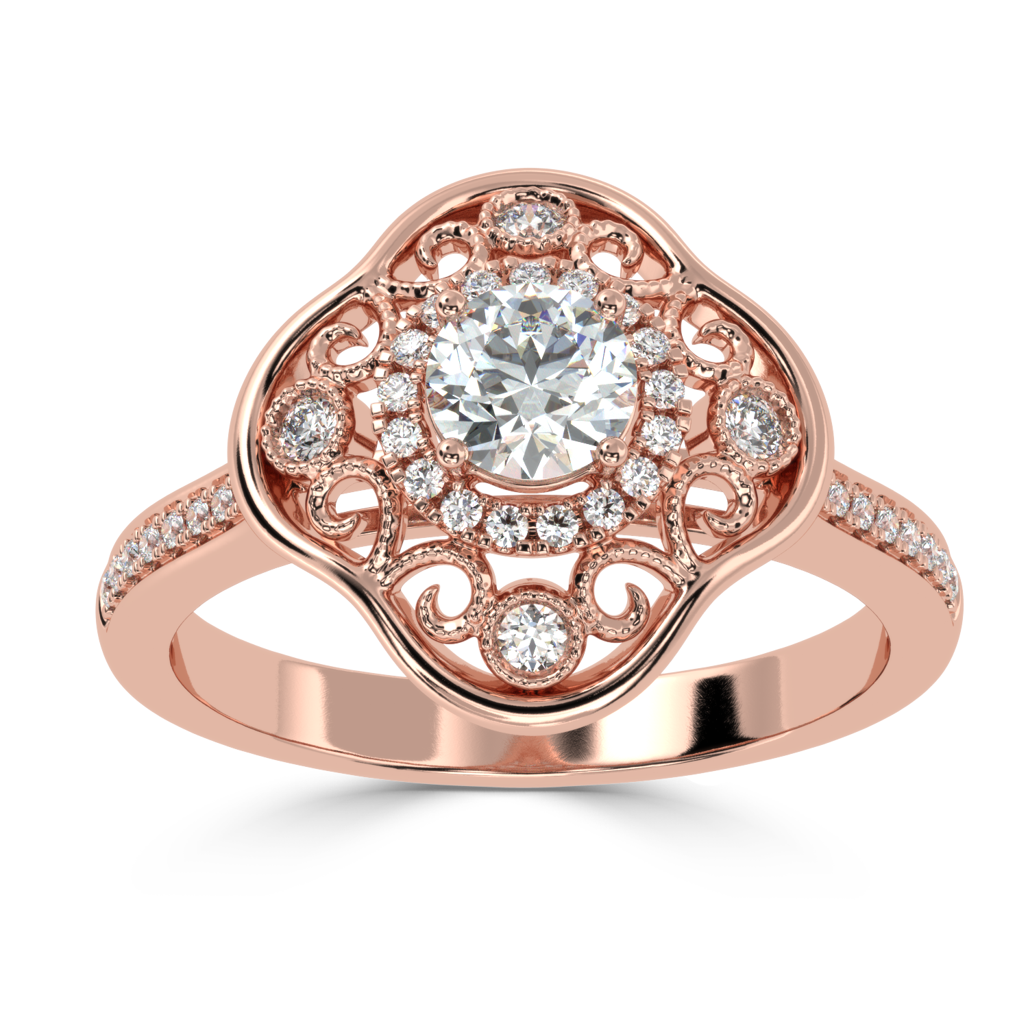 Shop Now 0.53Ct Fancy Natural Diamond Ring |  SolitaireKart